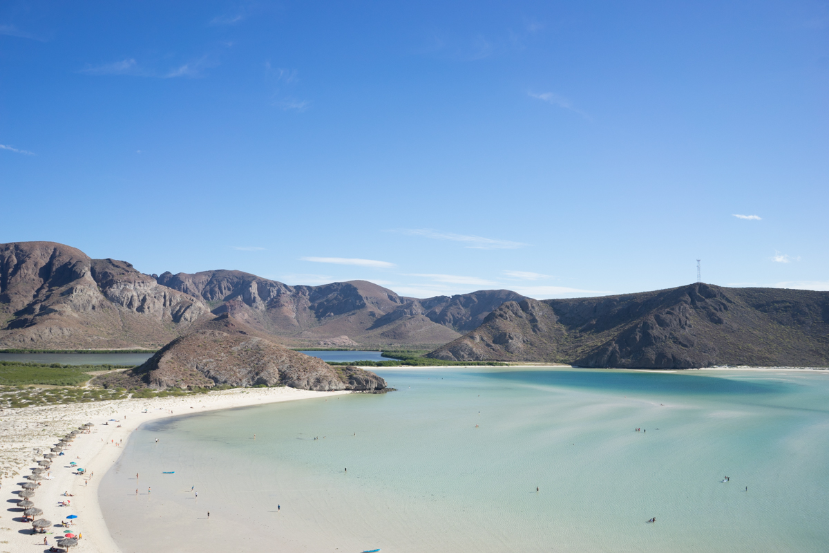 My favorite beach that we visited in Baja, Bolandra Beach.