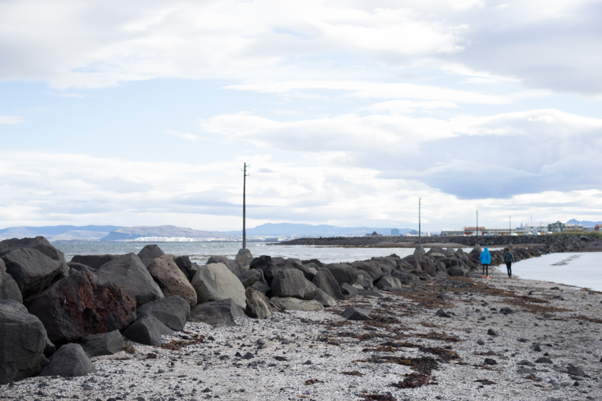 We had to walk across this jetty to get to the lighthouse. 