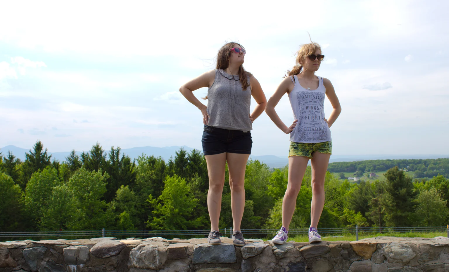 My friend, April and I on the way up to the Head and the Heart show on my final day in New York!