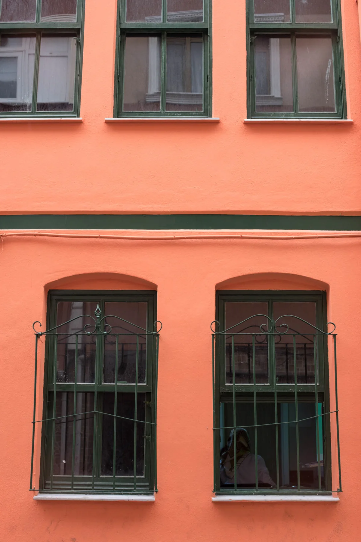  Looking into a school house in Balat.