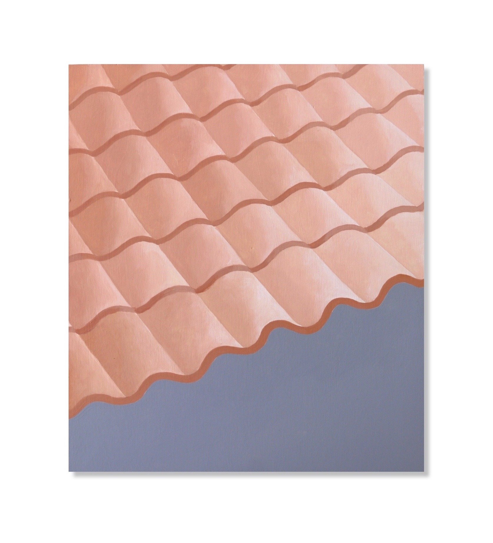  ‘Roof Tiles’, acrylic on wood, 2022 