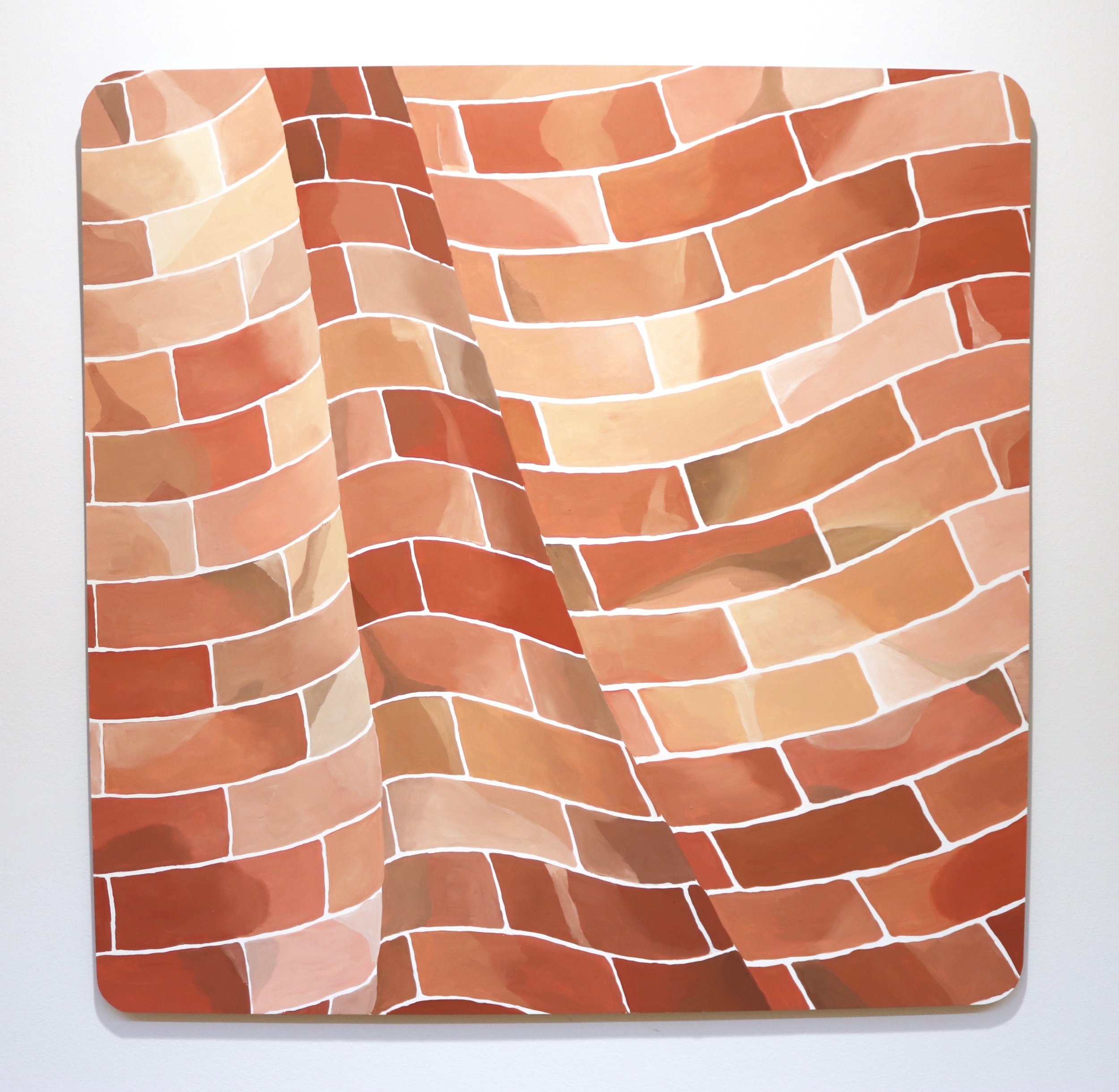  ‘Soft Brick’, acrylic on aluminium, 2021 