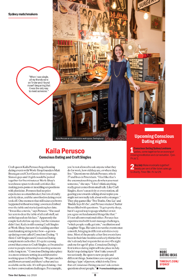 Time Out Sydney Magazine, July 2016
