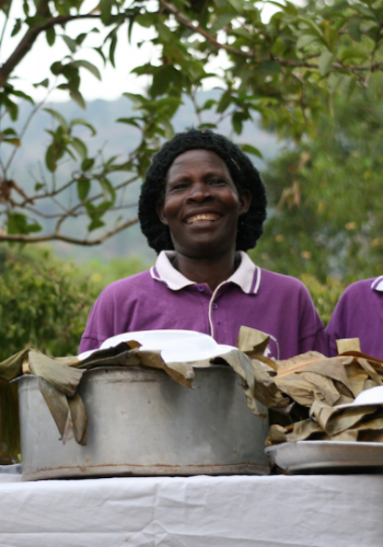 one of the ladies who prepared dinner for us and the whole village