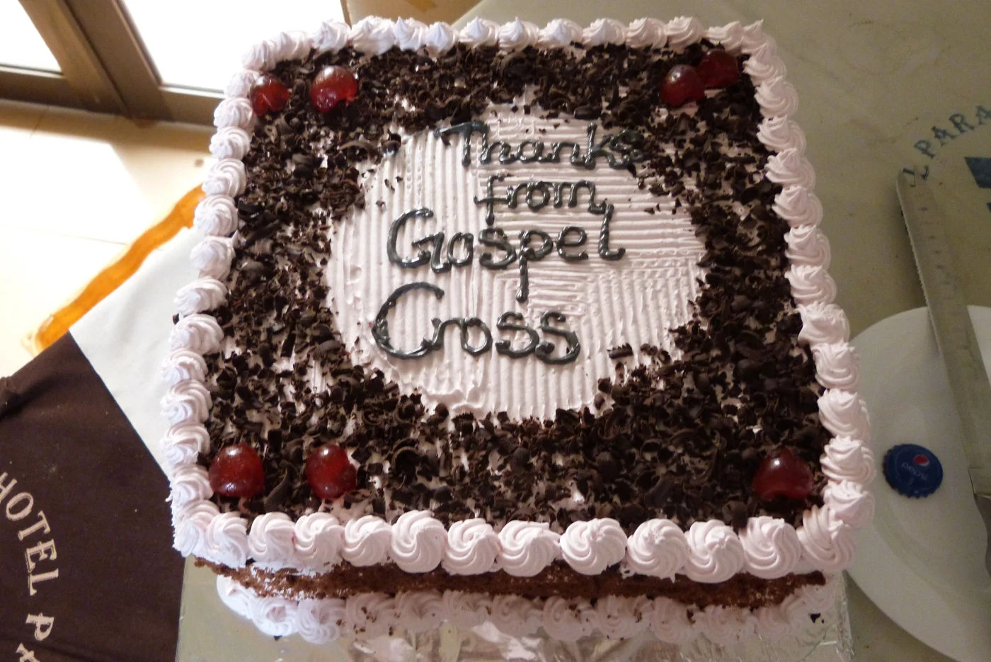 The party cake from Gospel Cross