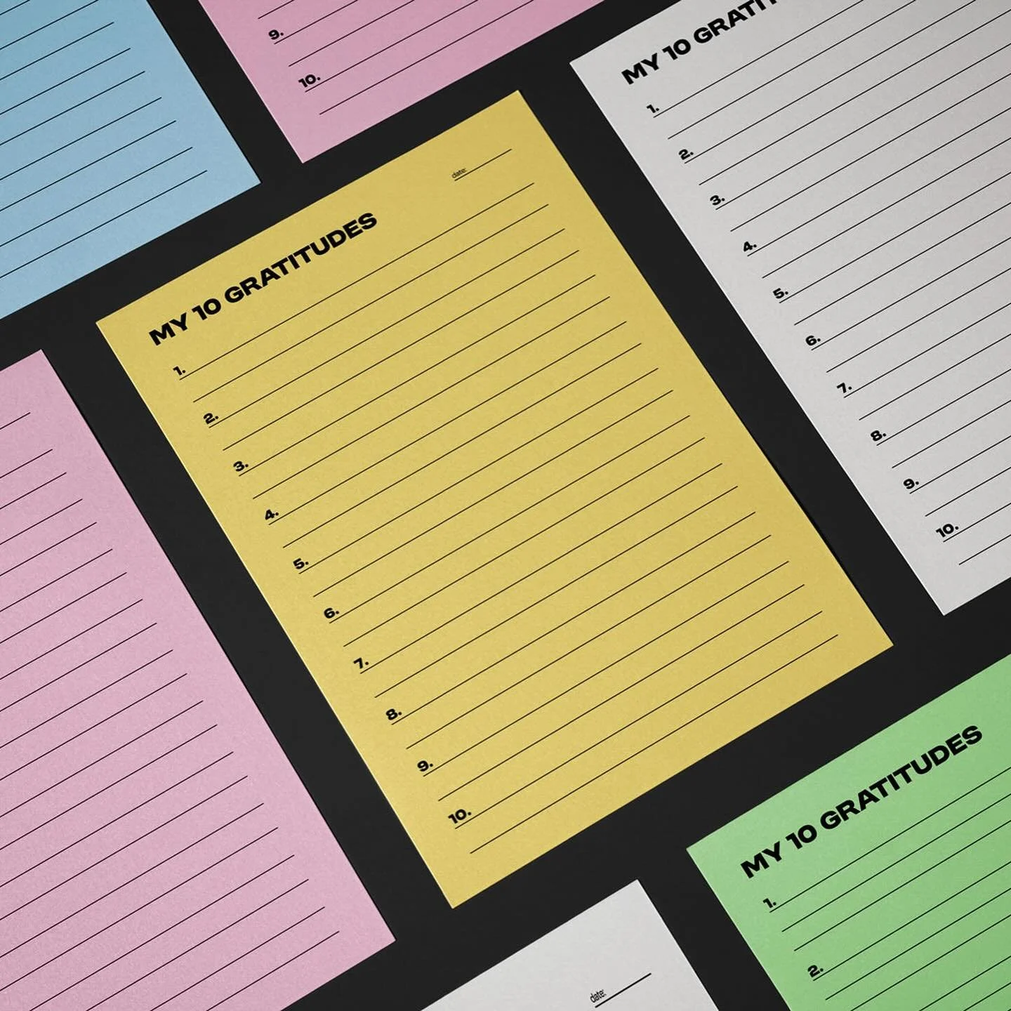 ✨Our first digital template is here: My 10 Gratitude 🙏 

📝 One-page gratitude journal
📲 Digital &amp; printable (A4)
🌈 5 colours, 2 layouts

Find it now on link in my bio!