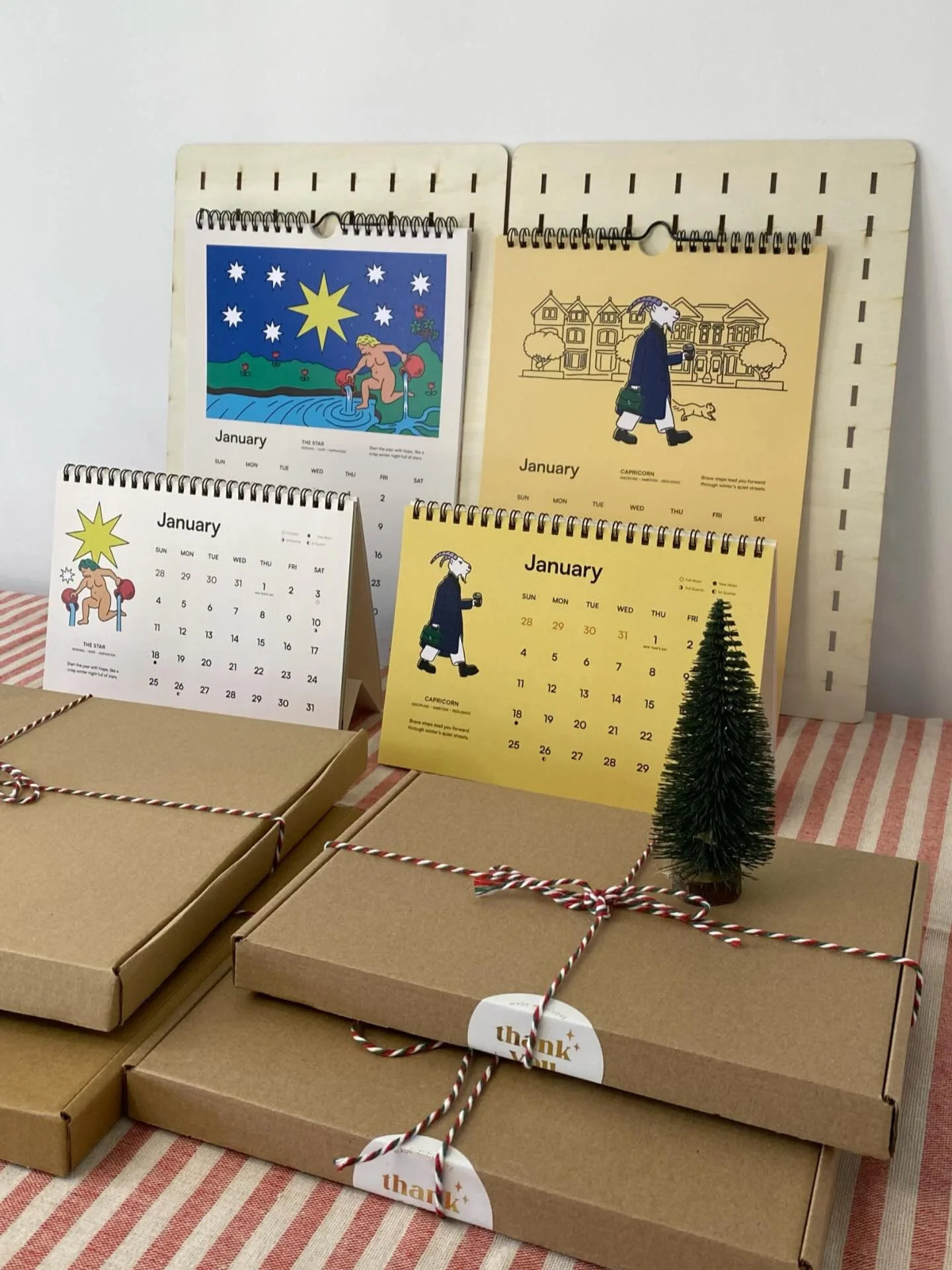 D-1 I&rsquo;ll be selling these calendars in Hackney Depot tomorrow! Come and visit this festive market 😍
Check out here @market.root 
#christmasmarket #londonmarket #calendargirls #starsigncalendar #tarotcalendar #moonphasecalendar