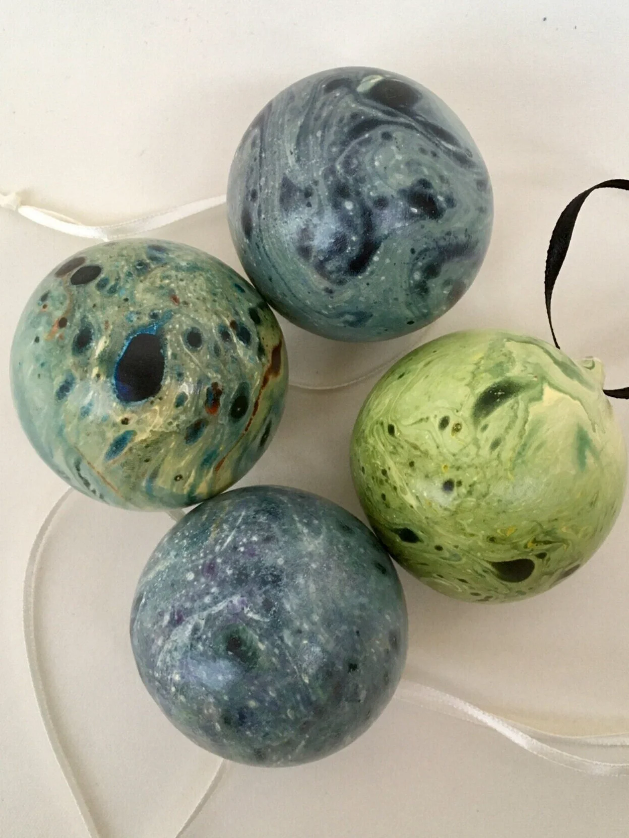 4 x Ceramic Planets - Cluster 5