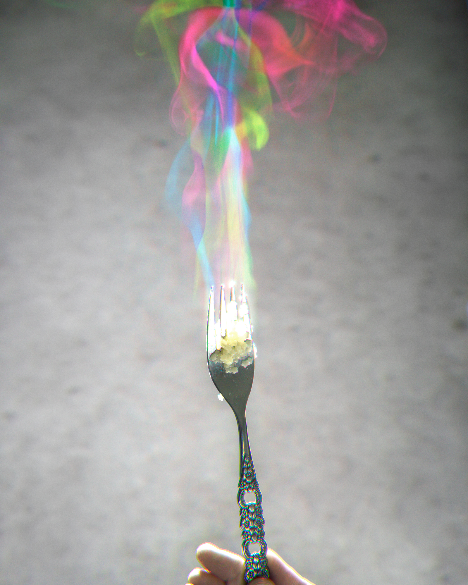   Star Pasta on Steaming Fork , 2015 Archival pigment print 30 x 24 in (76.2 x 60.96 cm)&nbsp;  