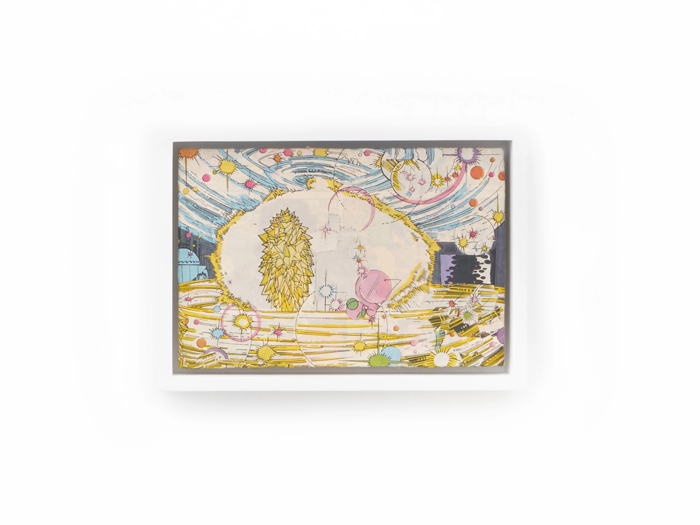 untitled, 2017 Cut and pasted comic books on museum board 4 1/2 x 5 1/2 inches with Marguerite Keyes