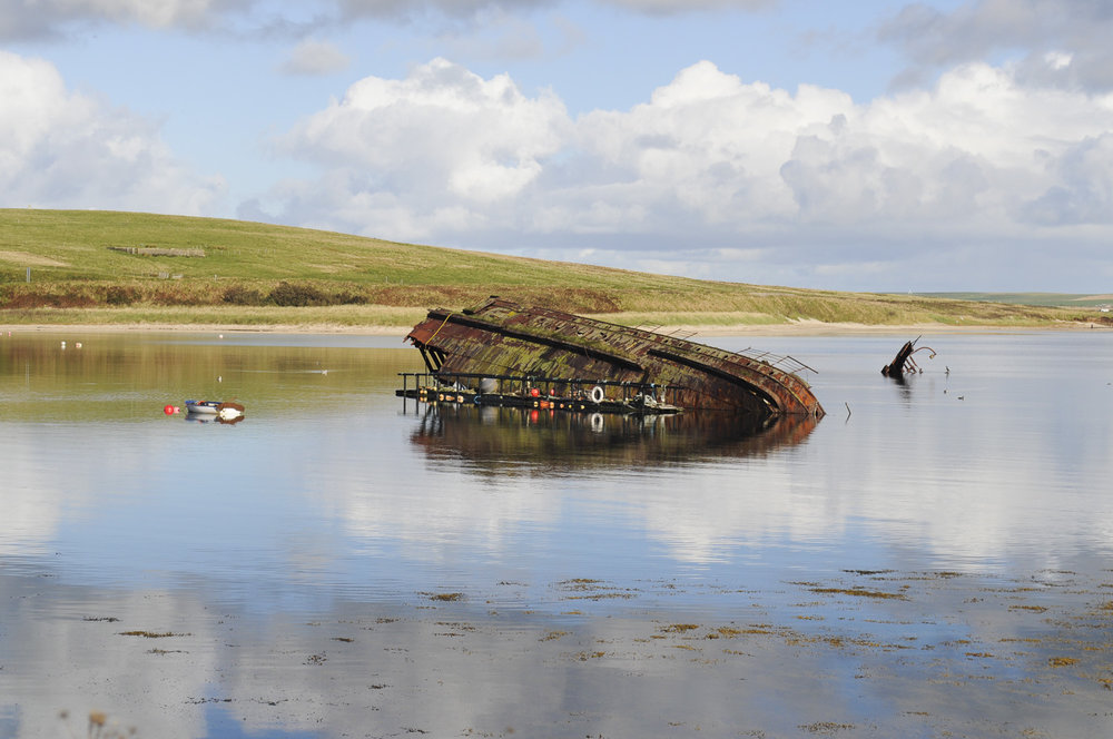 Blockship wreck, Orkney