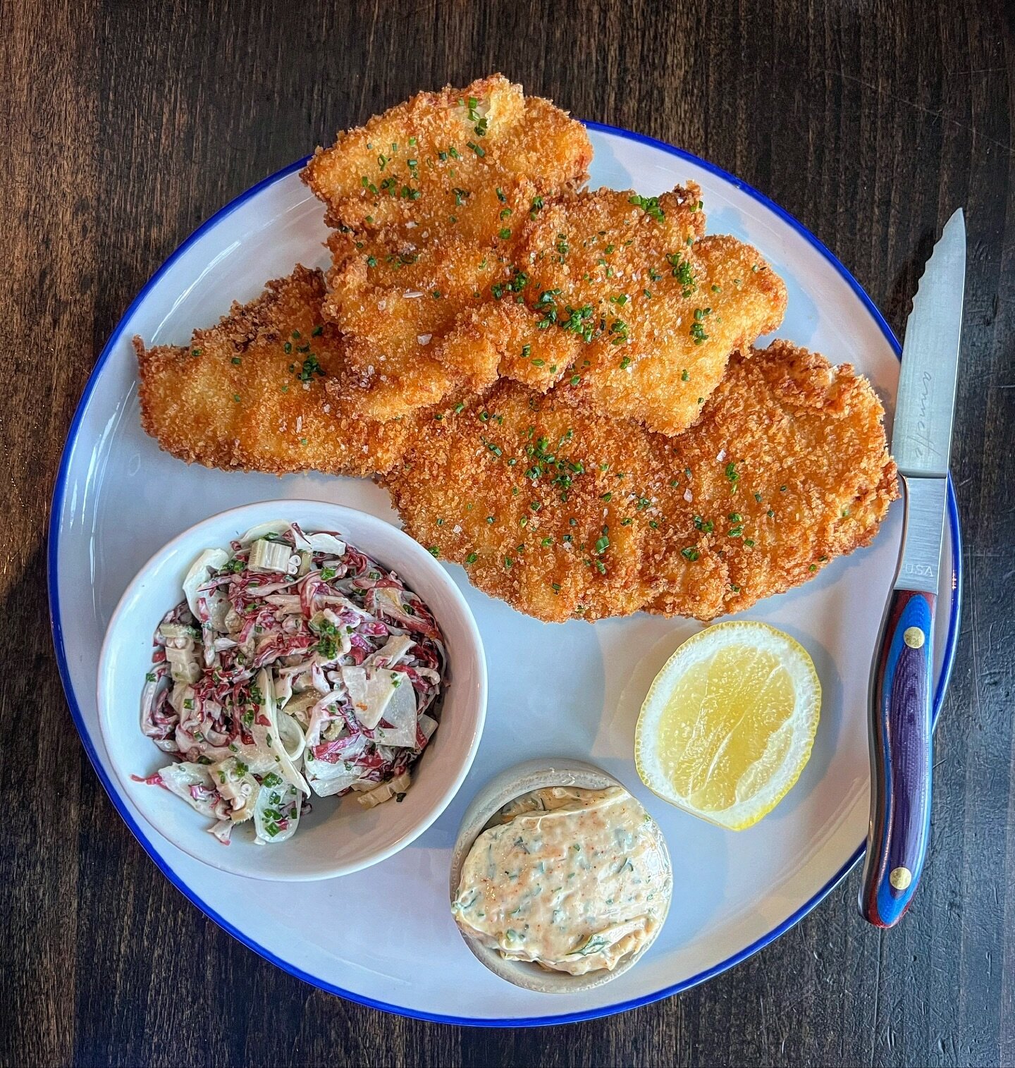 Maybe it&rsquo;s lent. Maybe it&rsquo;s eating fried fish sandwiches at all our favorites spots latley or maybe it&rsquo;s because this was one of my favorite dishes last year&hellip; either way! FISH SCHNITZ is back (in limited amounts 🫣) with our 