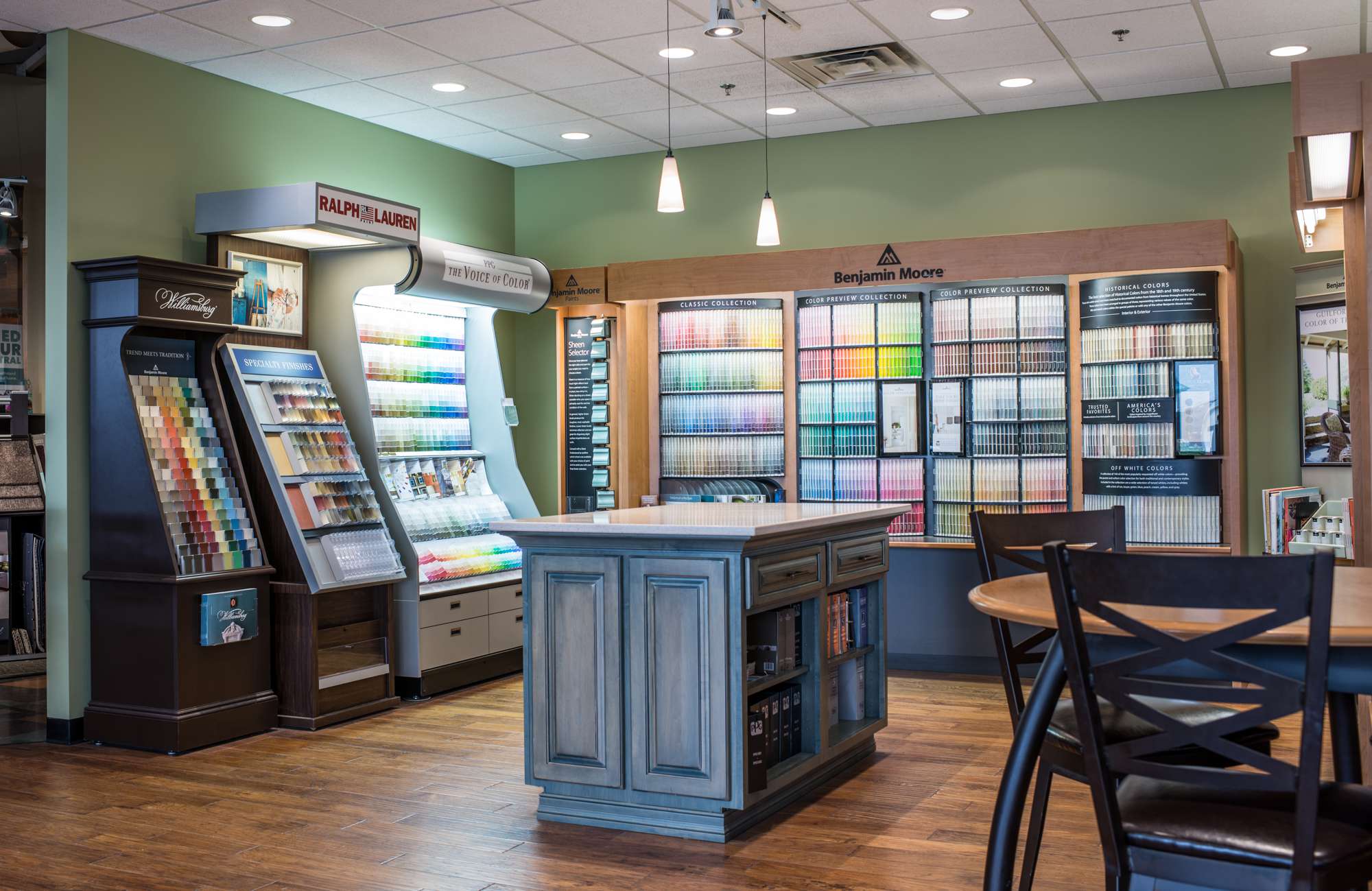 Paint (interior paint and exterior paint) in Johnston Paint & Decorating's paint center