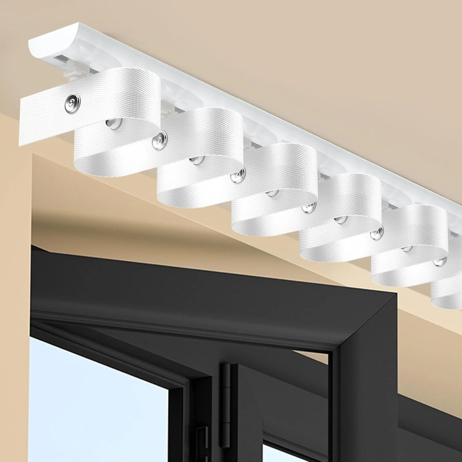 Ripple fold track kit. How to hang ripple fold drapery, how to hang curtains. how to make curtains.