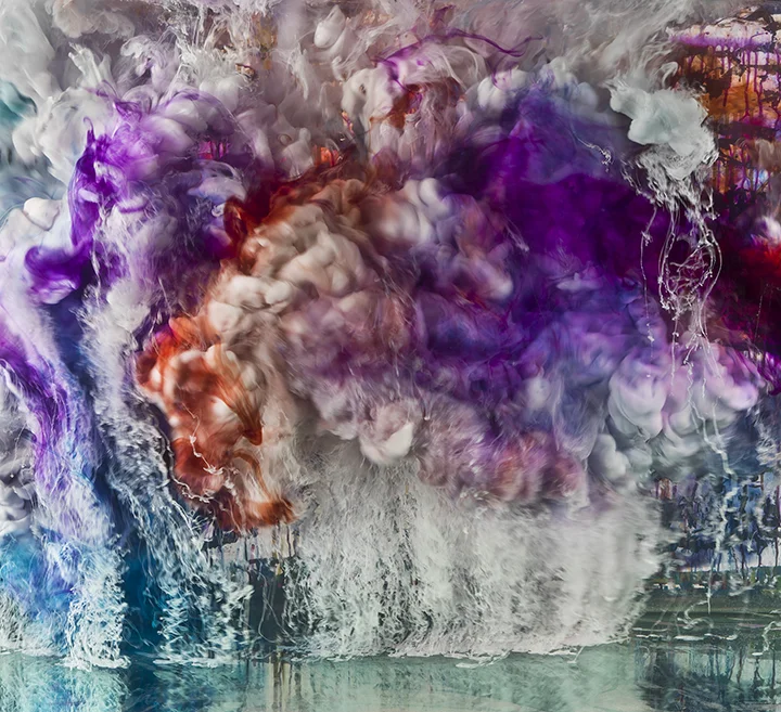 Abstract 21035, 28x30, 50x55, 2016, by Kim Keever.