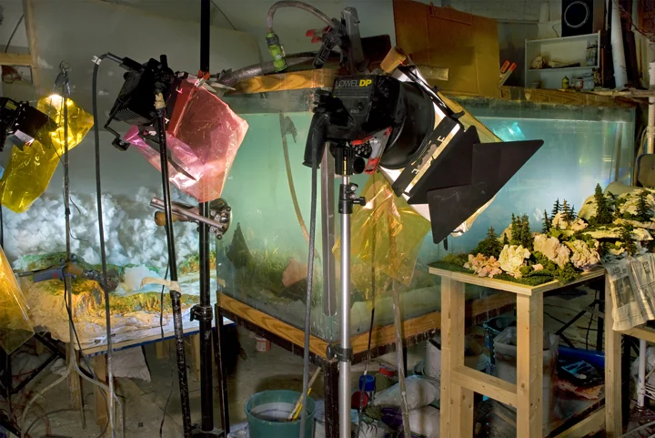 4448 Studio view for West 104k, 2009, by Kim Keever.