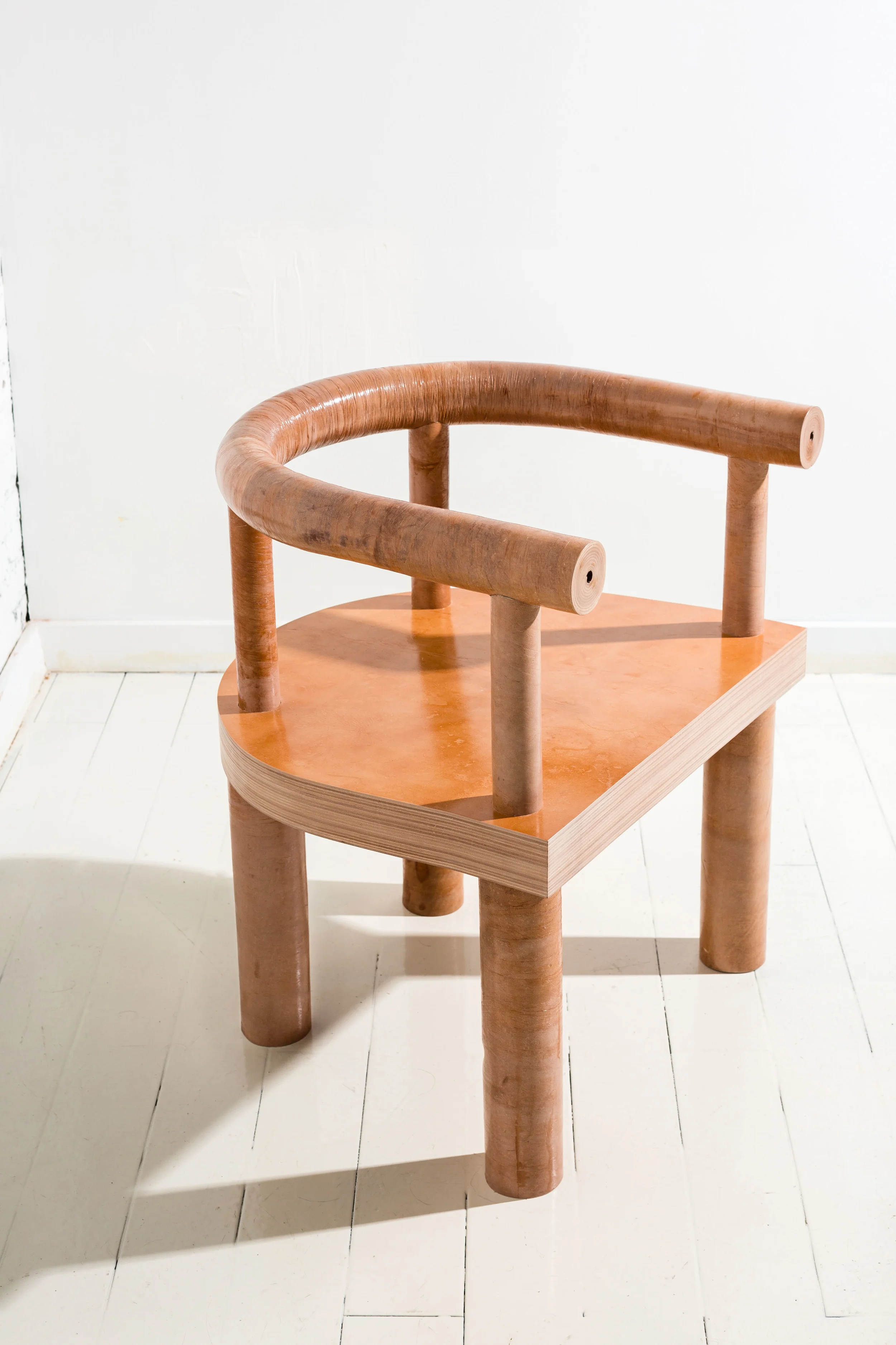 The Stacked Leather Chair , from 'Qualities of Material' by Fort Standard