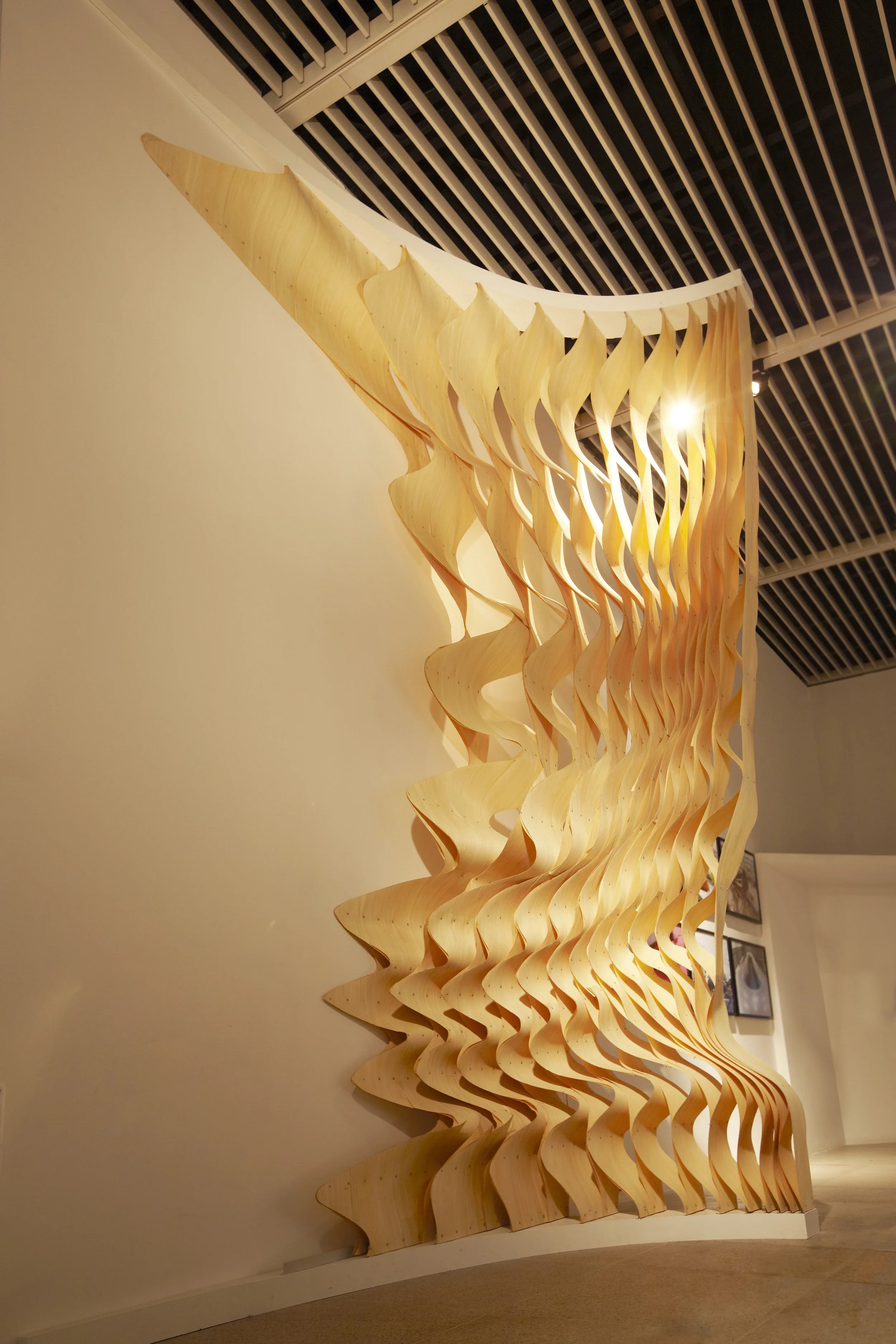Anisotropia at the China National Museum, Tian An Men, Beijing, is the physical manifestation of a frozen piece of music.