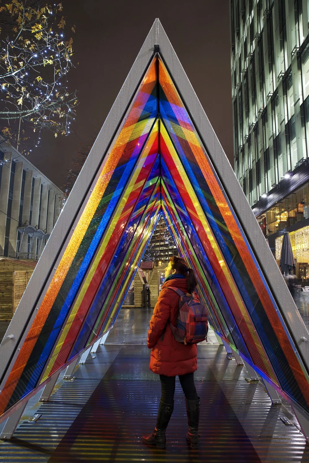 Through No.3 in Crown Square, Spinningfields, Manchester– by Artist Liz West