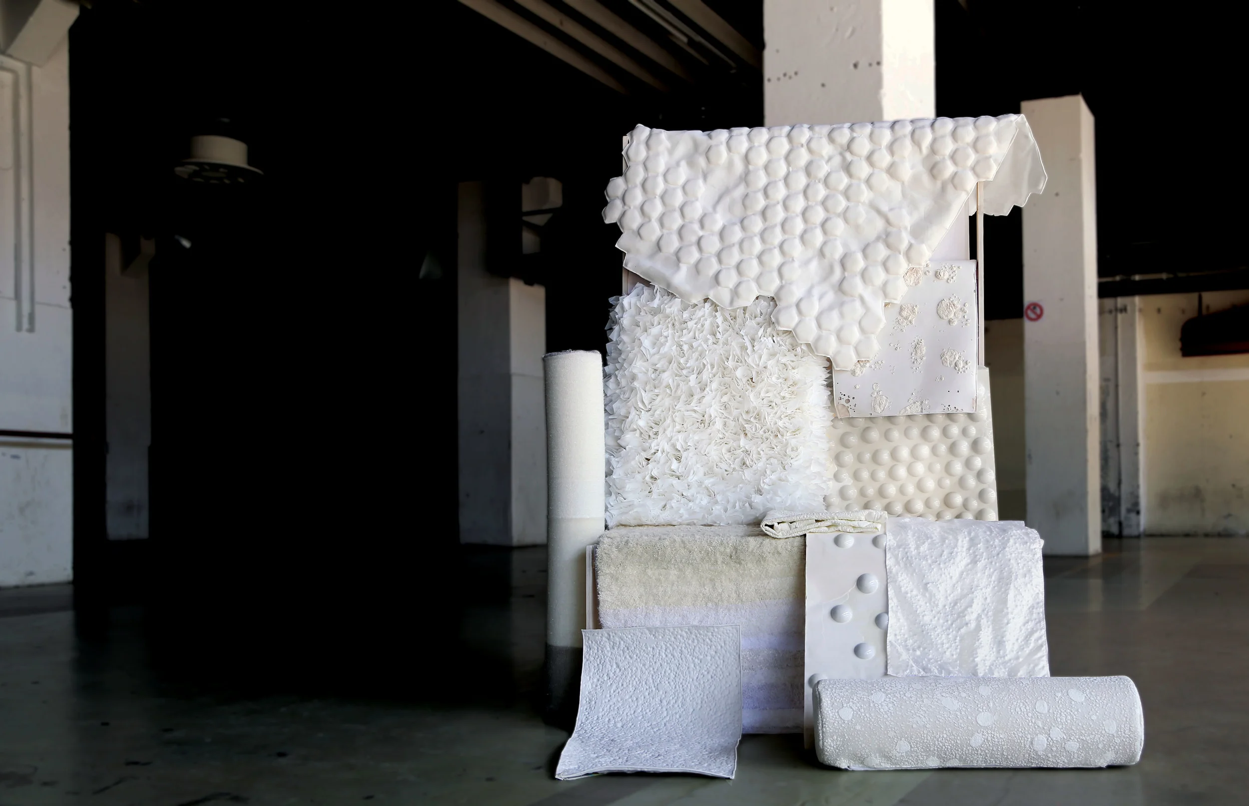 The collection of 'Half-Products' from the 'Please Do Touch' project by Bori Kovács