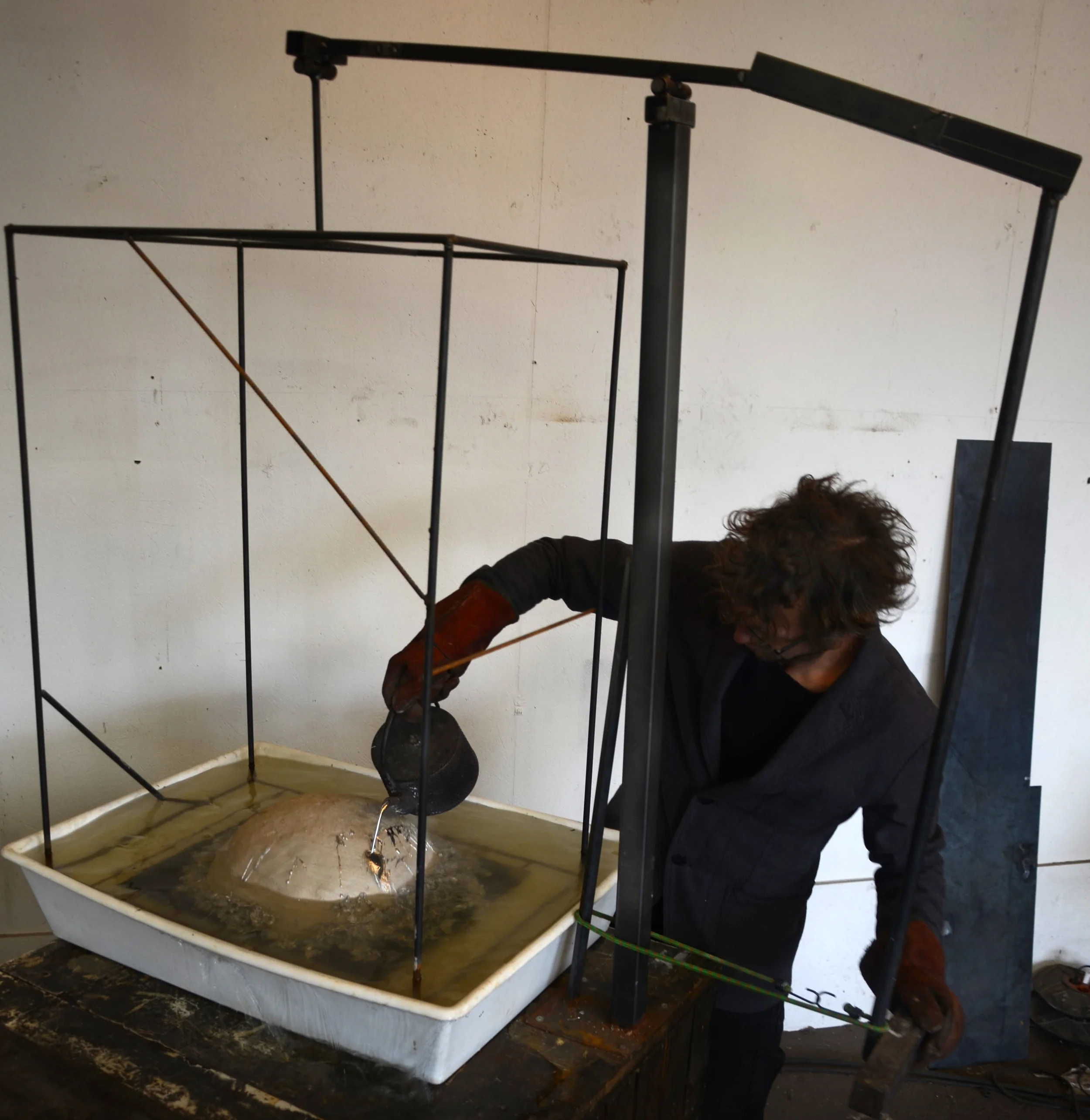 Michiel Poelmann in his studio.