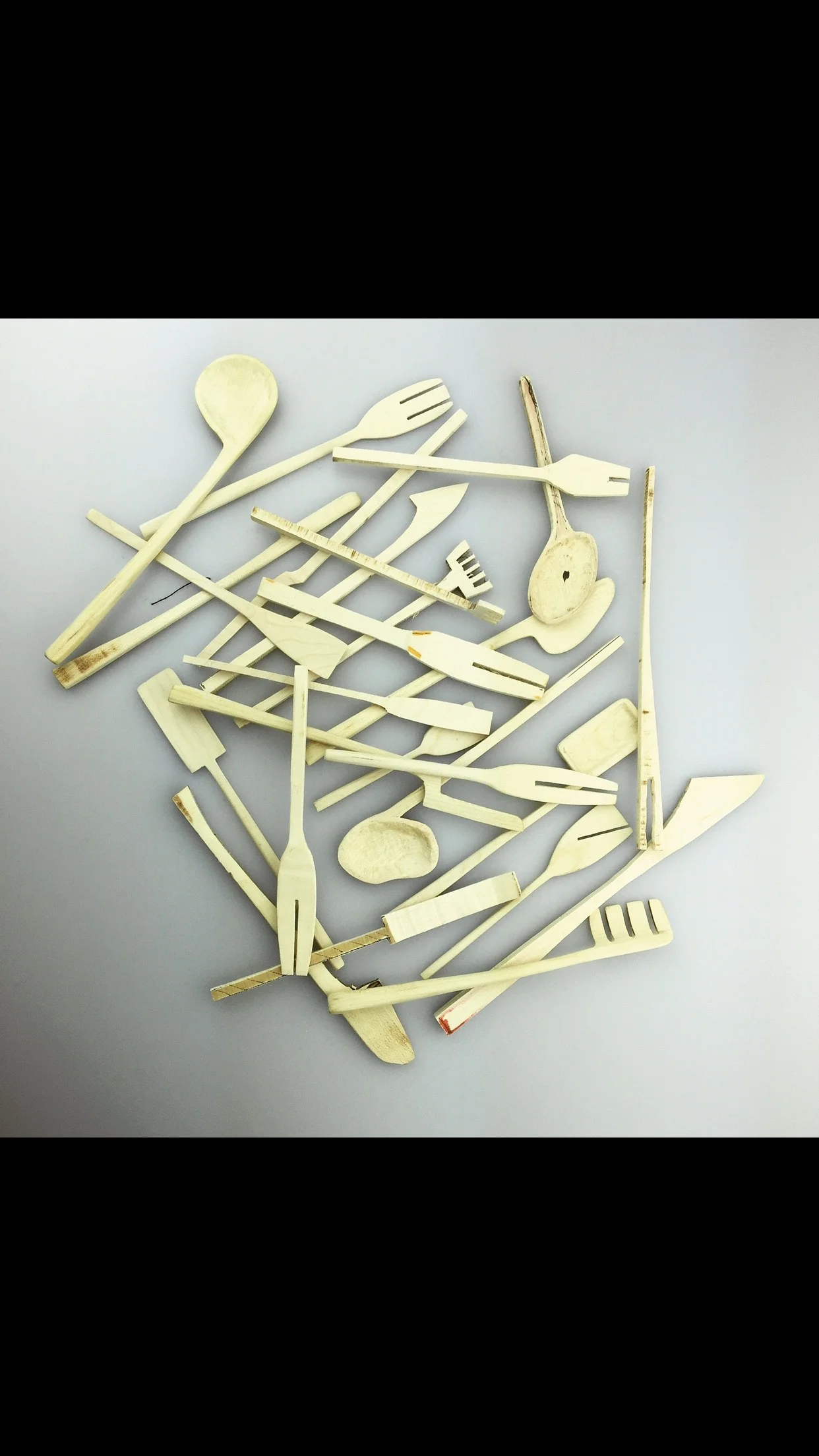 Exploration of Cutlery, fed into the development of the final collection Intuitive Cutlery
