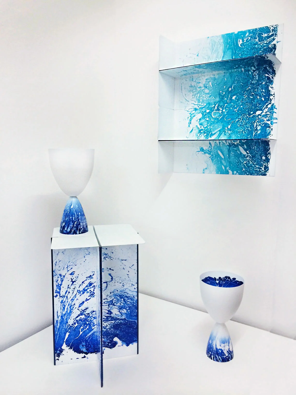 A series of objects from Landscape of Gravity by Kirsi Enkovaara