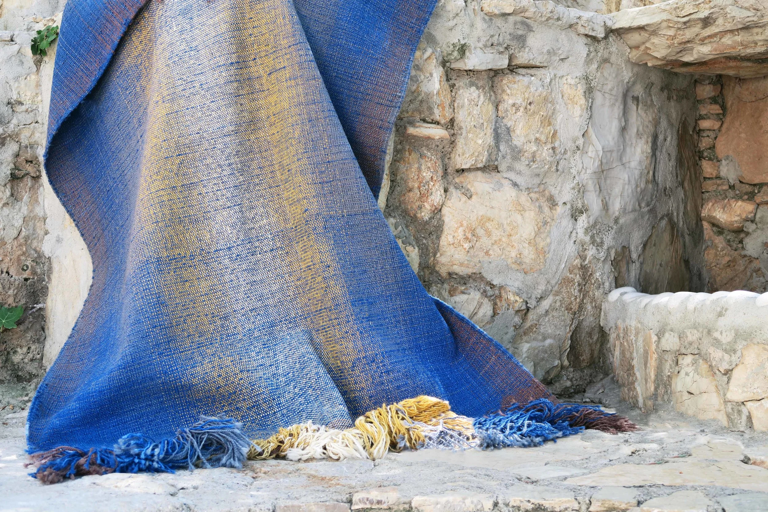 Blue rug from Shade Rugs by Begüm Cana Özgür, Kirkit Istanbul