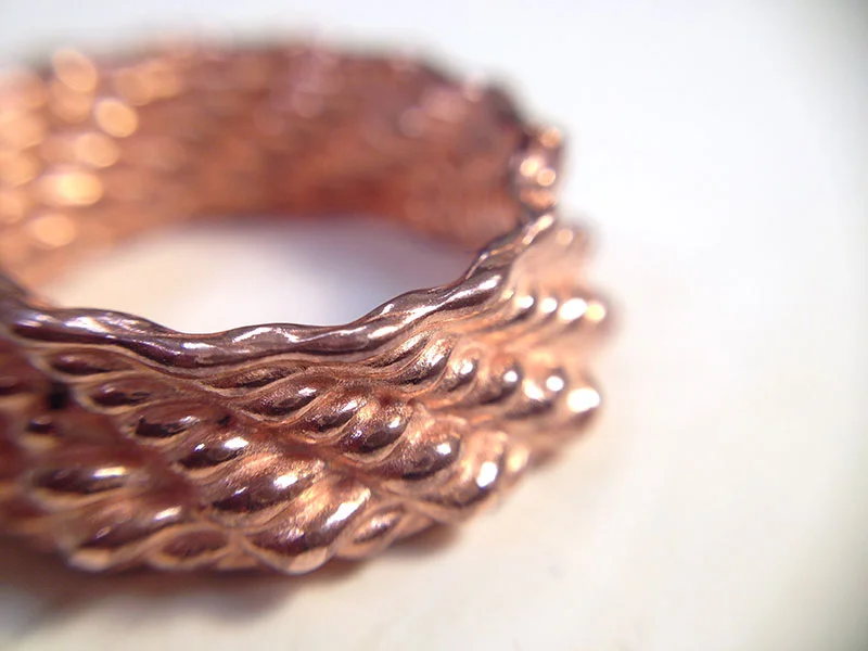 Taekyeom Lee's 3D printsed forms made from Precious Metal Clay (PMC)