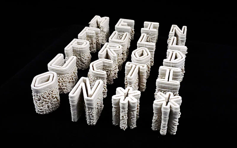 In the future, Taekyeom hopes to create larger pieces, explore the materiality of concrete and create works that can be placed in public spaces–allowing people to touch and interface with three dimensional type.