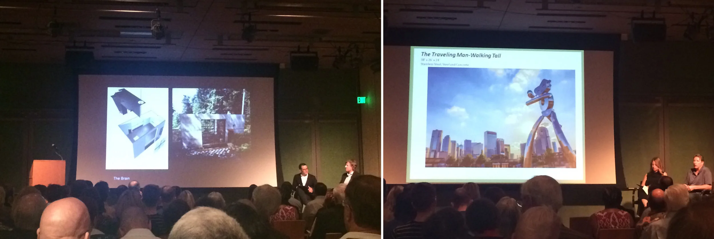 Tom and Brad speak in moderated conversations at the Dallas Design Symposium, at the Nasher Sculpture Center in Dallas.