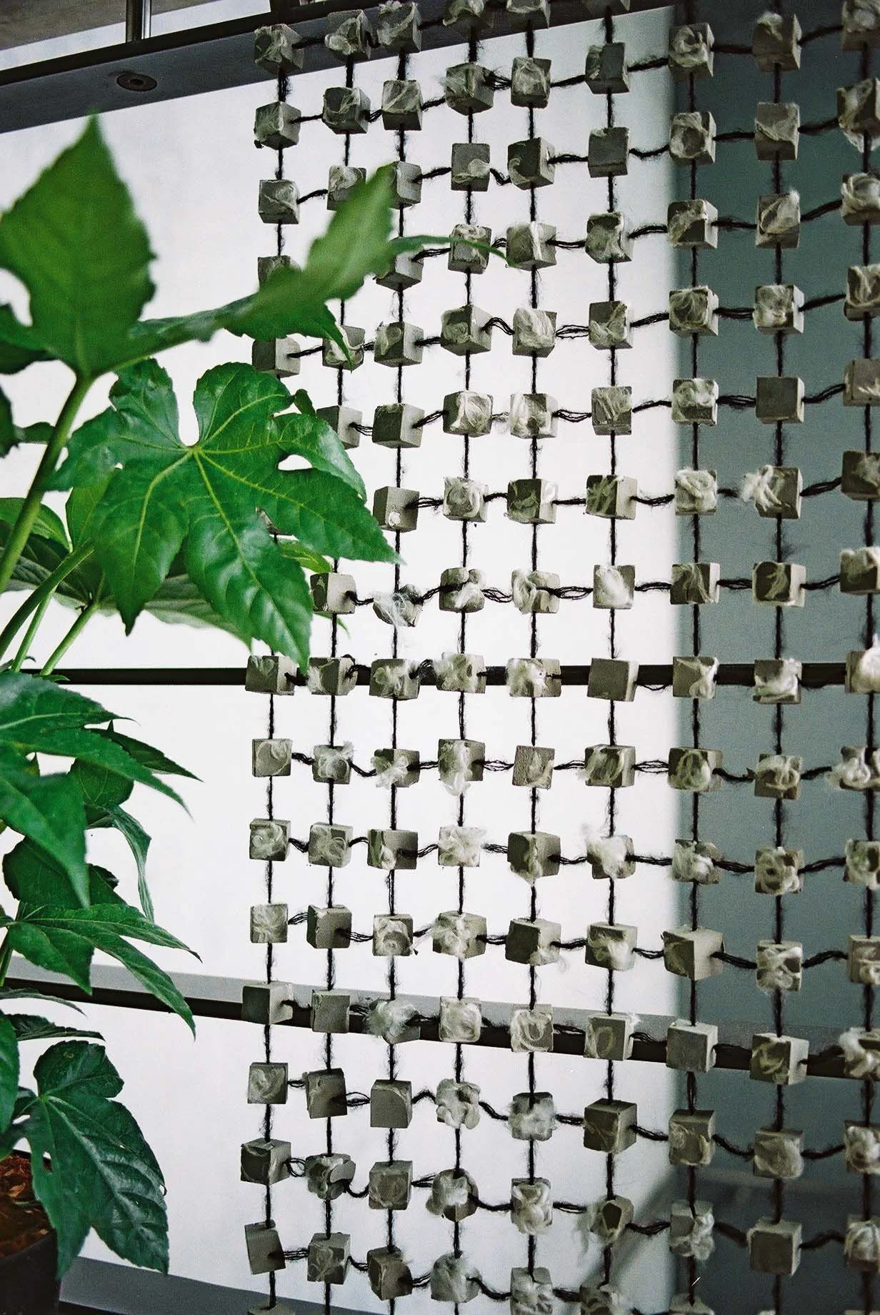 Silk and concrete are united in this modular, and multi-functional surface by Orla Lawn.