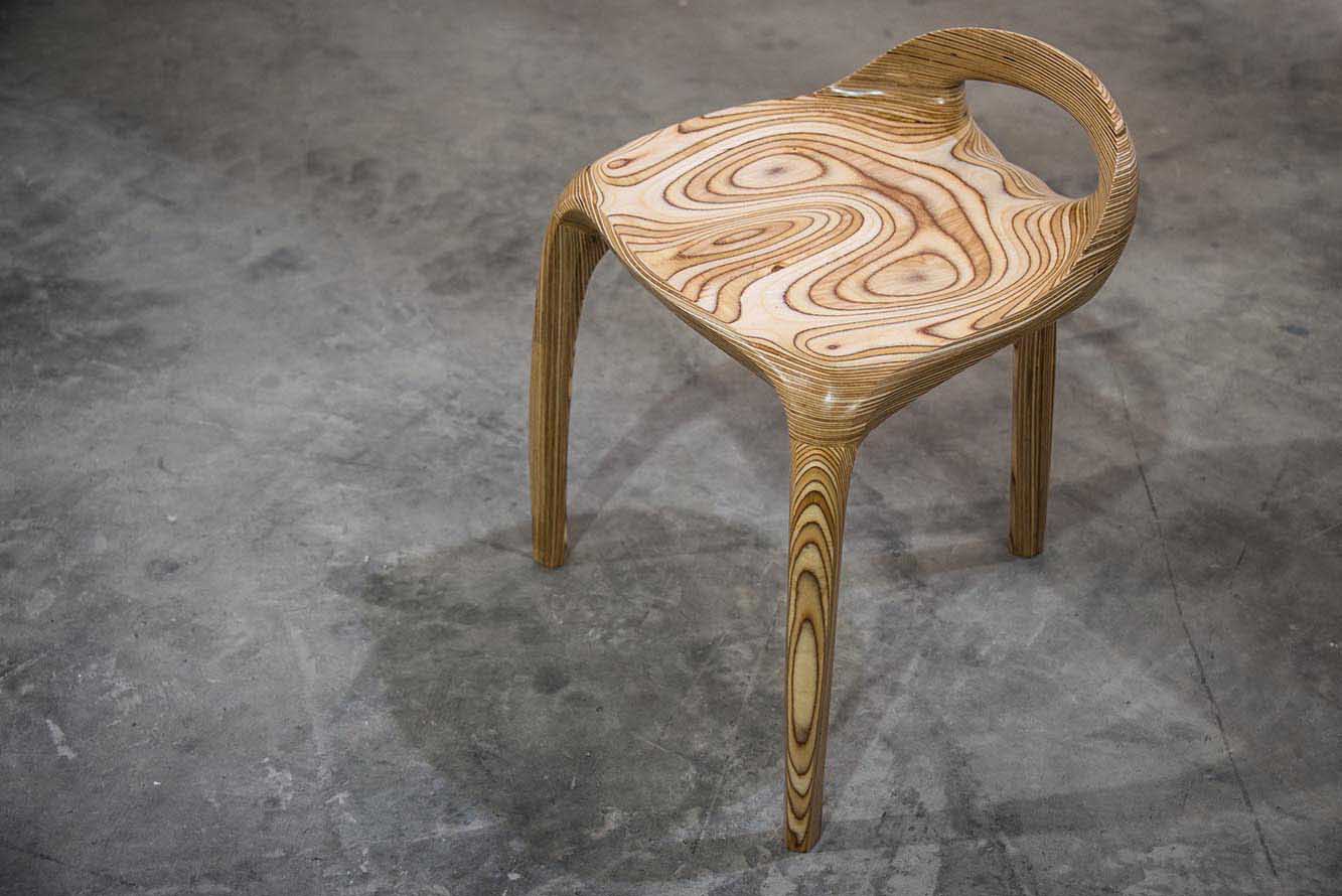 Strati , by Ammar Kal, created using the same fabrication techniques as Stratum