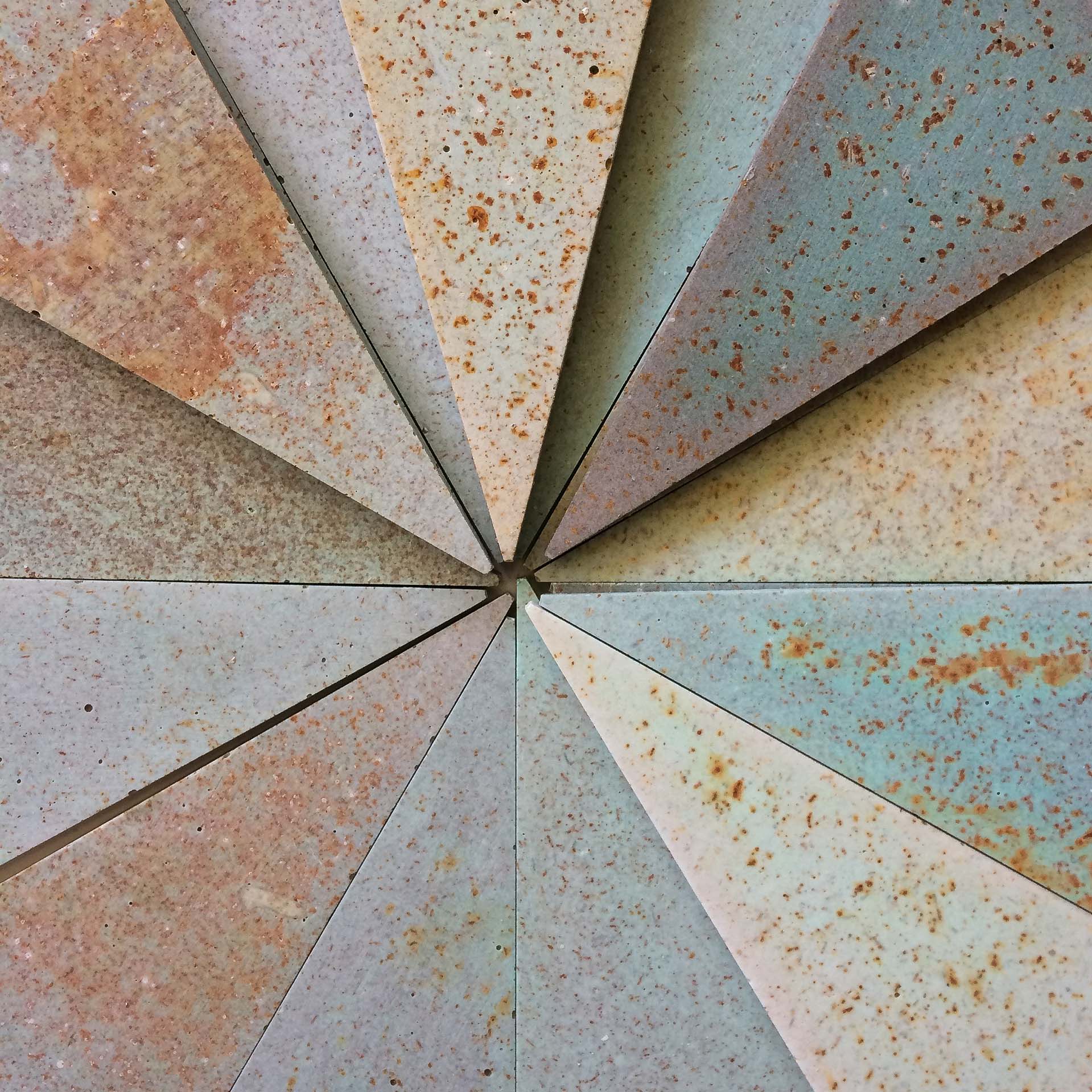 The custom material developed by Ariane for the RUST collection holds immense potential, both for large scale applications and forms, and its own evolution/iterations as a material.