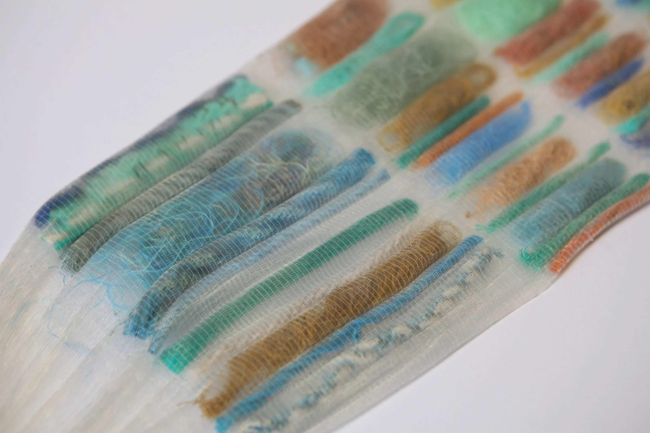 The structure of Carmen's woven textile.