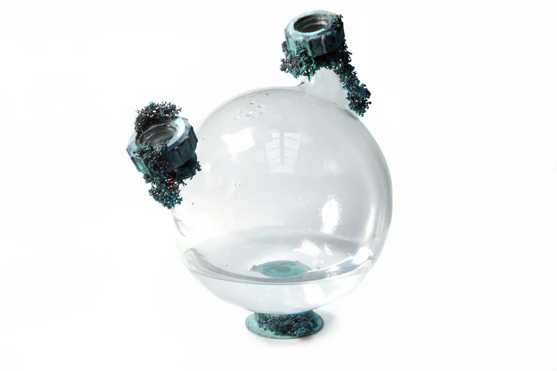 Katrin Spranger, Aquatopia-Waterobjects : Glass, Water, Electroformed metal