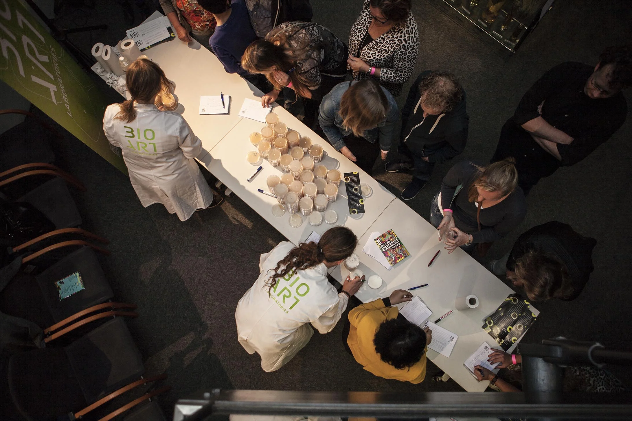 Naturals After Dark XXL, an interactive event for the public, by BioArt Laboratories in 2015