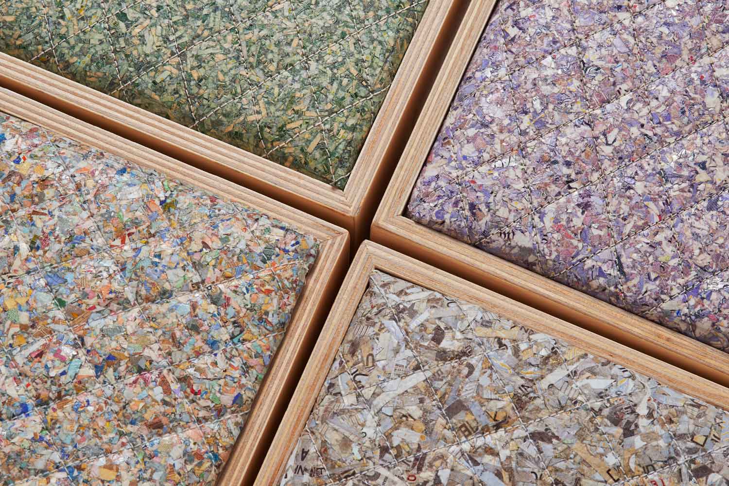 VALUE: A Material from Banknotes, a project by Angela Mathis explores the functionality of banknotes after they have been decomissioned after a short life span.