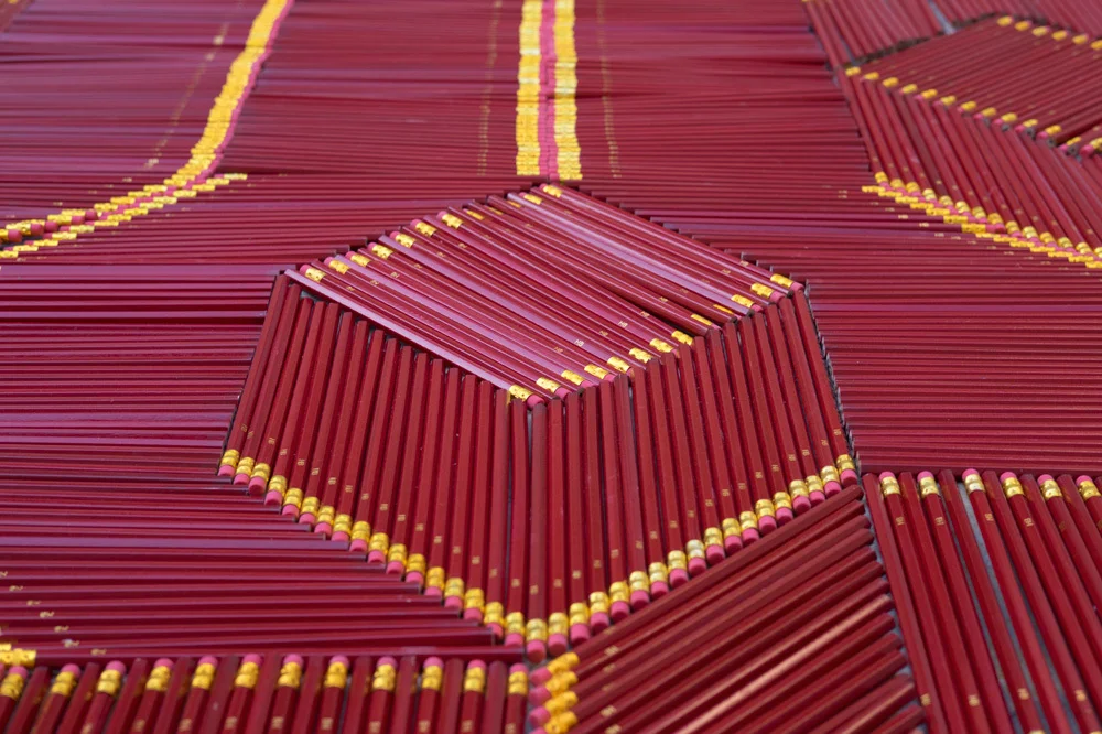 Pencil Carpet, by We Make Carpets , seen at Jerusalem Design Week 2017
