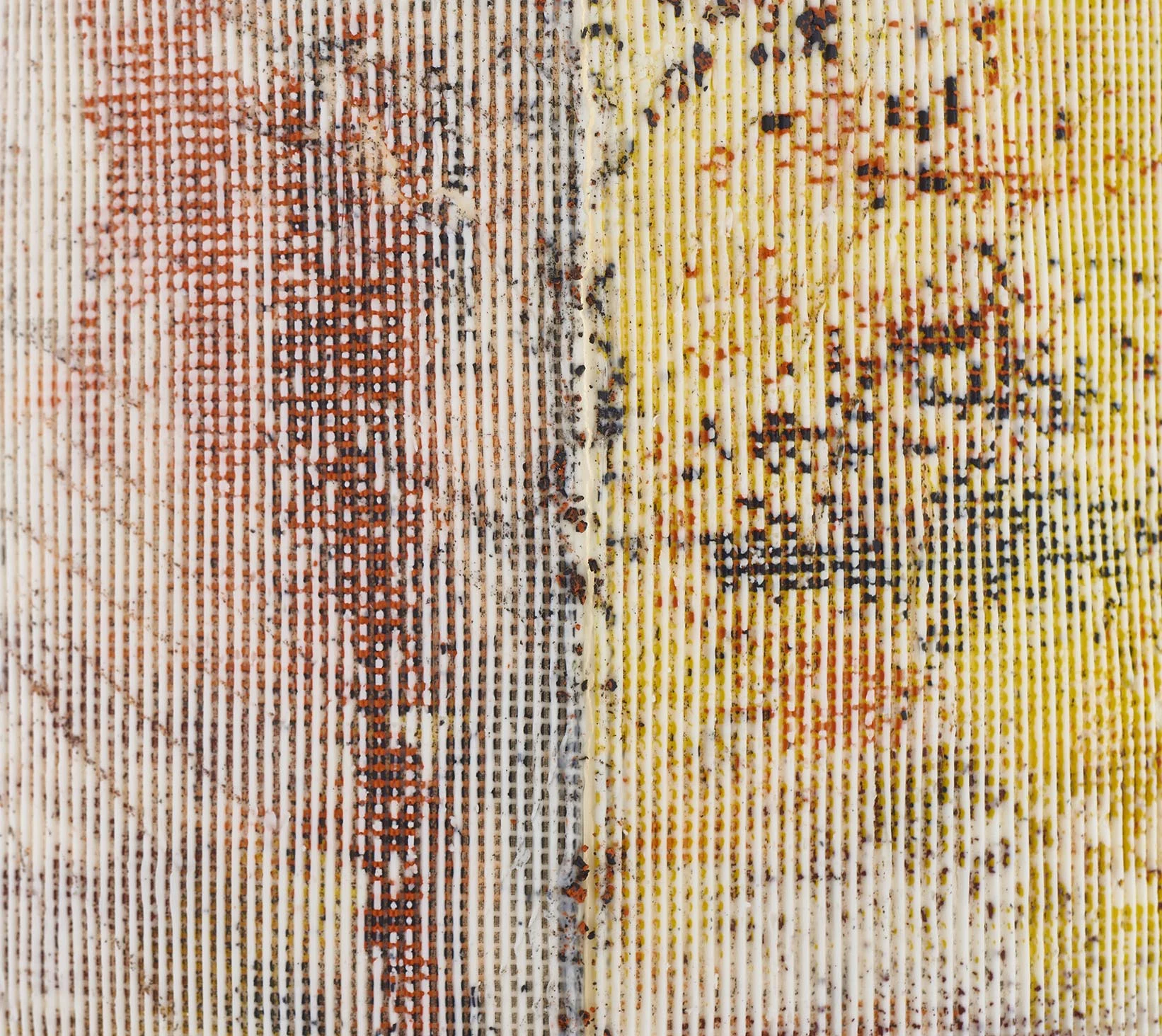A closeup of surfaces from Textures of Time by Helen Johannessen