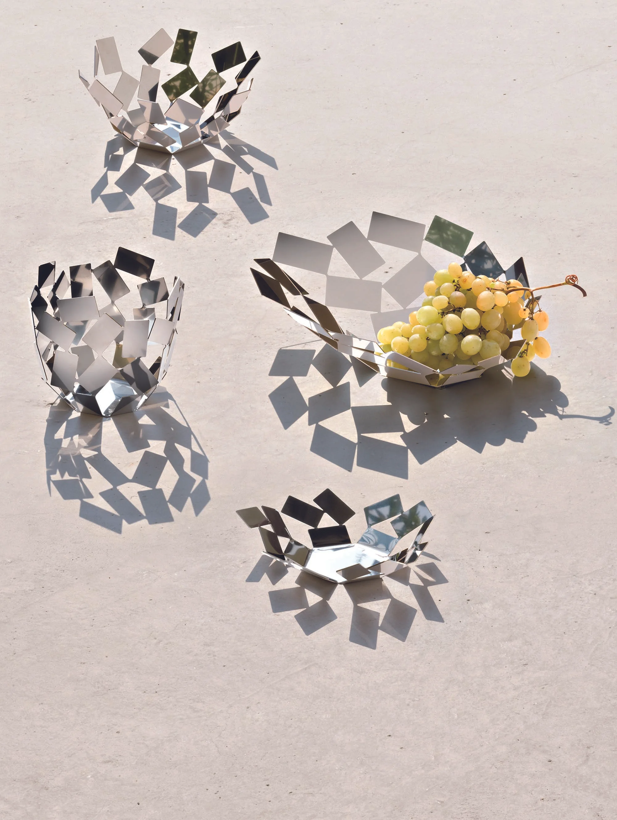 Mario Trimarchi’s 18/10 Stainless Steel collection La Stanza dello Scirocco for Alessi, Photography by Santi Caleca