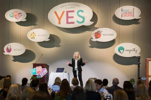 Tina presenting on, “The Yes Brain”. (Photo courtesy of The DoSeum)