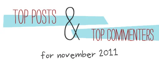 Top Posts & Commenters: November 2011
