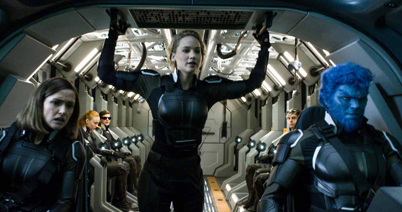 Rose Byrne, Jennifer Lawrence, and Nicholas Hoult star in X-Men: Apocalypse