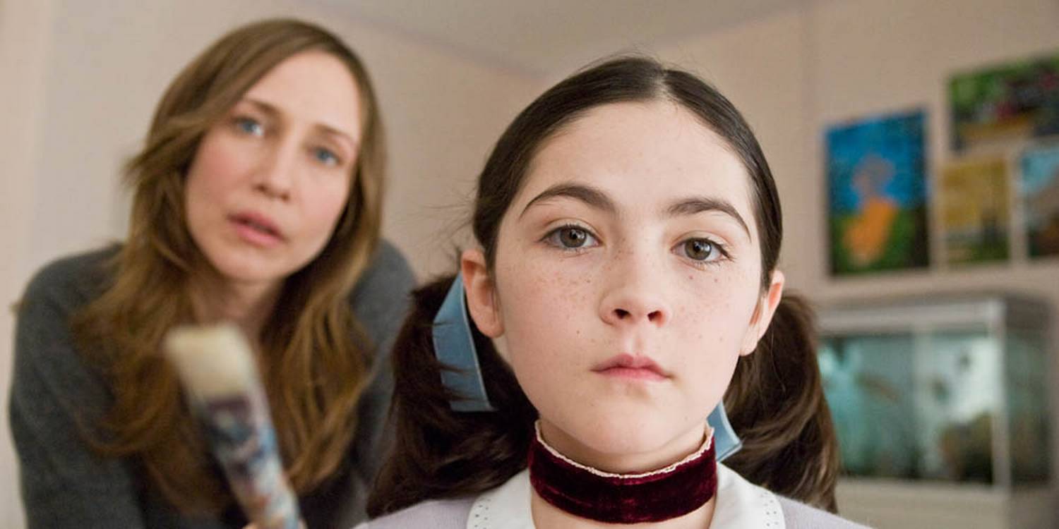 Vera Farmiga (be still, my heart) and Isabelle Fuhrman star in director Jaume Collet-Serra's Orphan