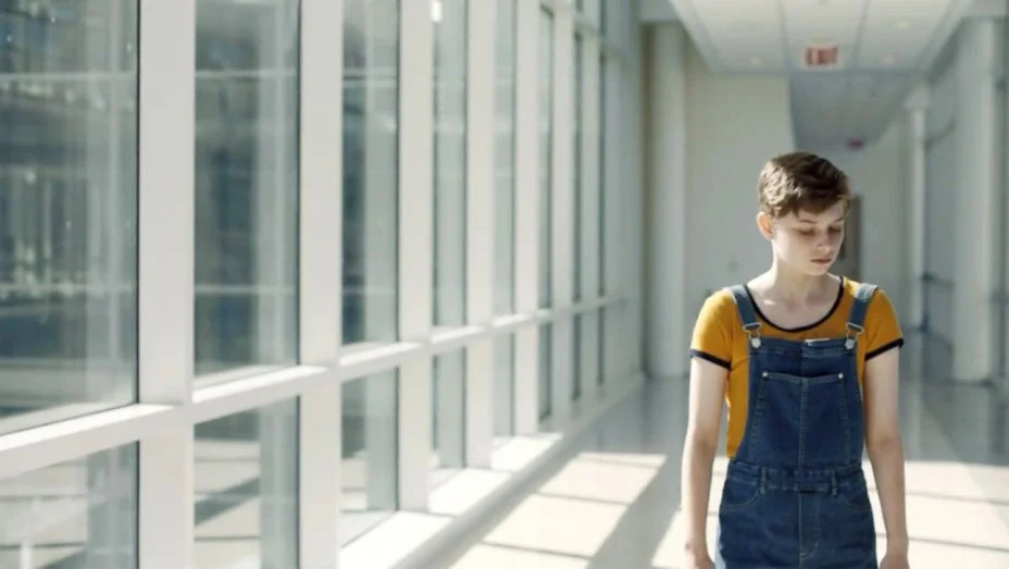 Rhys Fehrenbacher stars as J in director Anahita Ghazvinizadeh’s They
