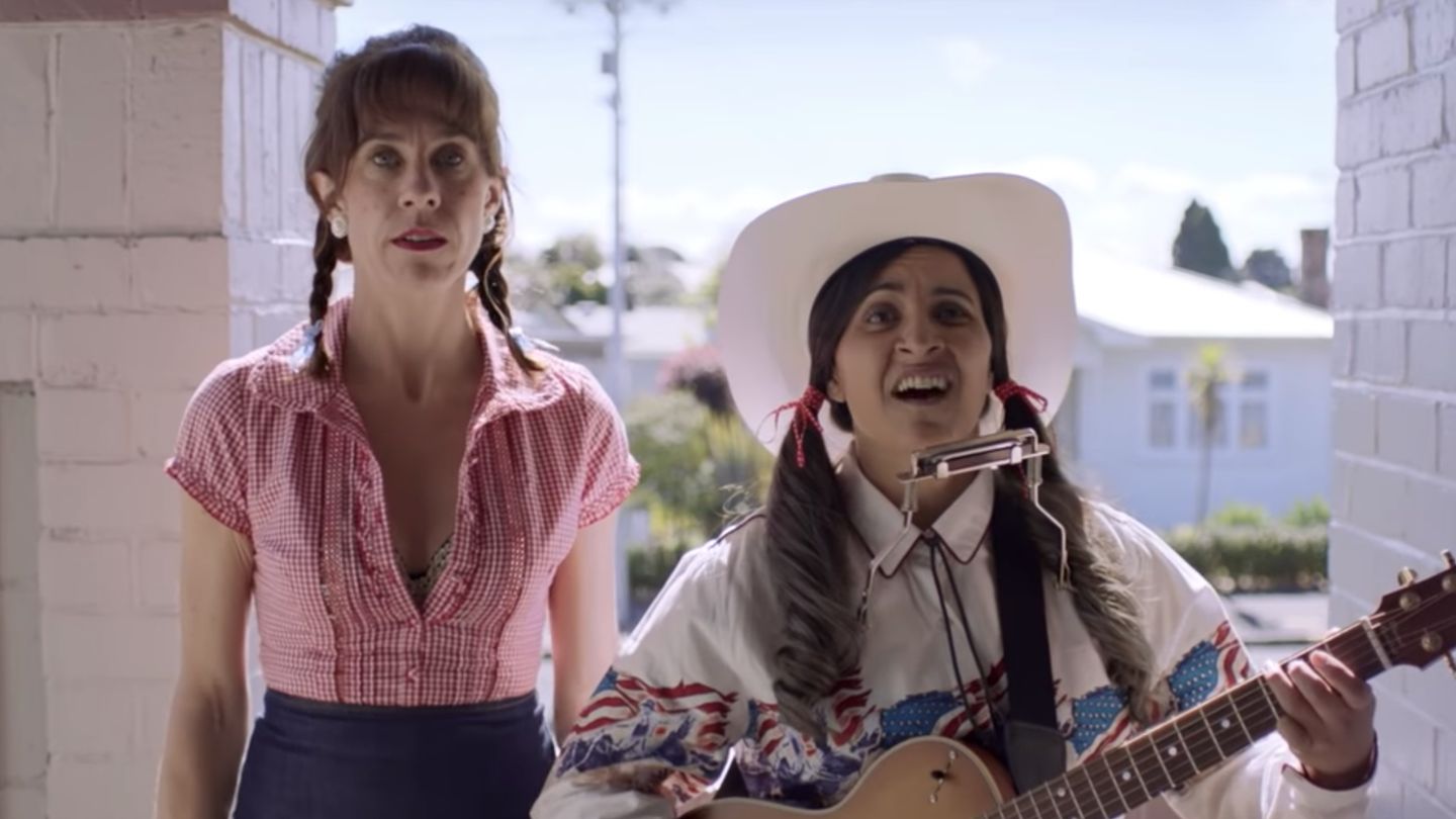 Jackie van Beek and Madeleine Sami – the stars, writers, and directors of The Breaker Upperers