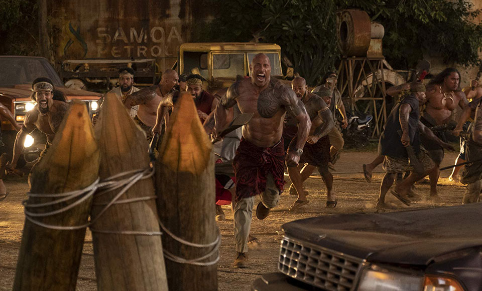 Dwayne Johnson stars alongside Jason Statham in director David Leitch’s Hobbs and Shaw