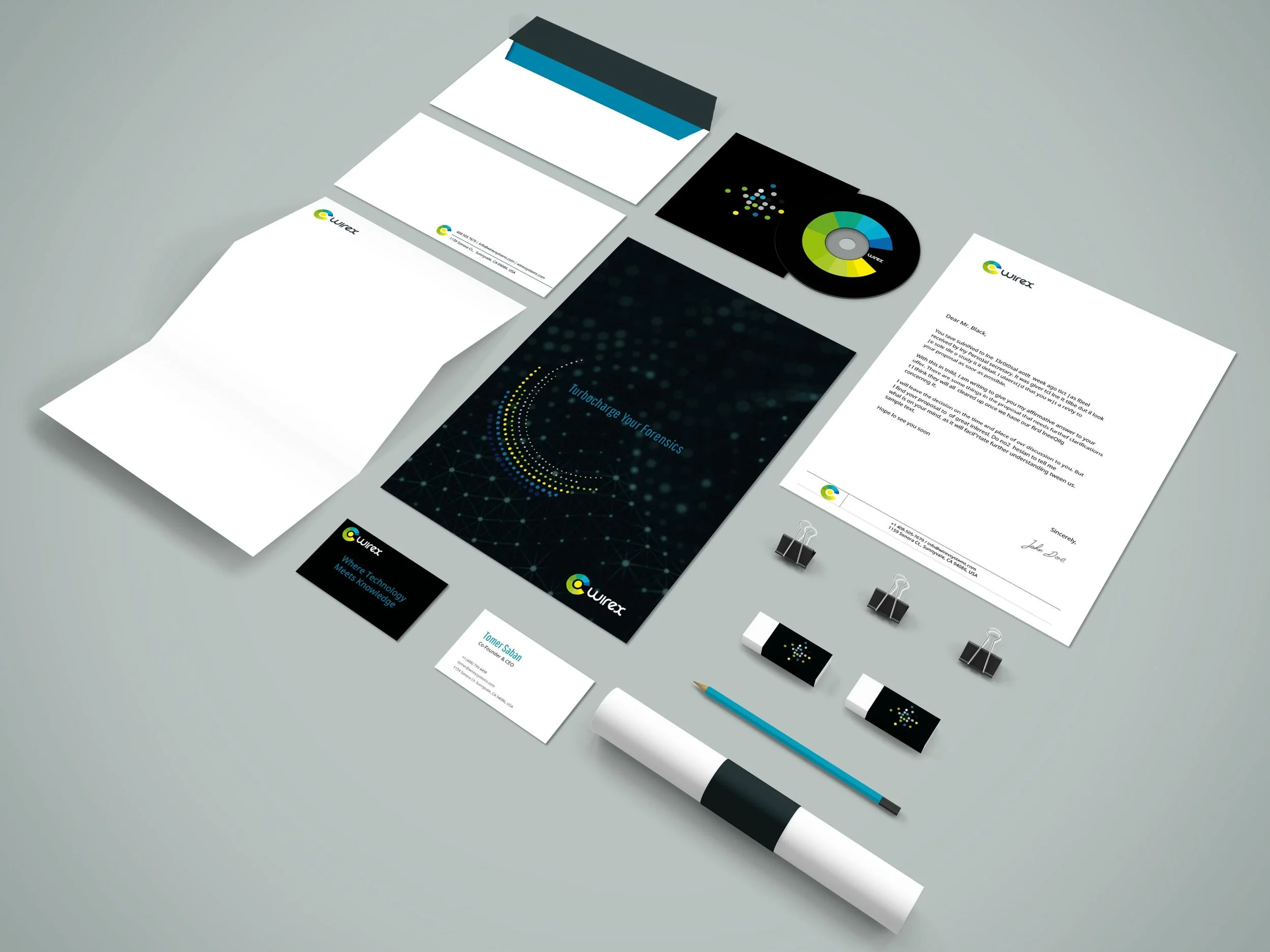 WireX Brand Identity Applications