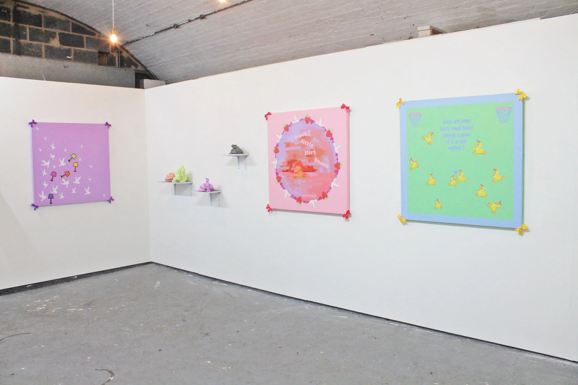 Kirsty Fionagh Robson, _A Waste of Time and Space,_ 3 paintings 100cm x 100cm, acrylic on canvas, 2014.jpg